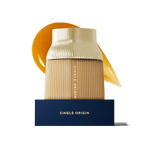 Manuka Honey Single Origin Pohuenui MGO 856+ manuka honey glass jar with a gold cap.