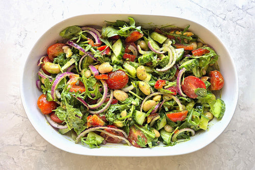 Recipe: High-Fibre Bean Salad with Green Goddess Mānuka Honey Dressing